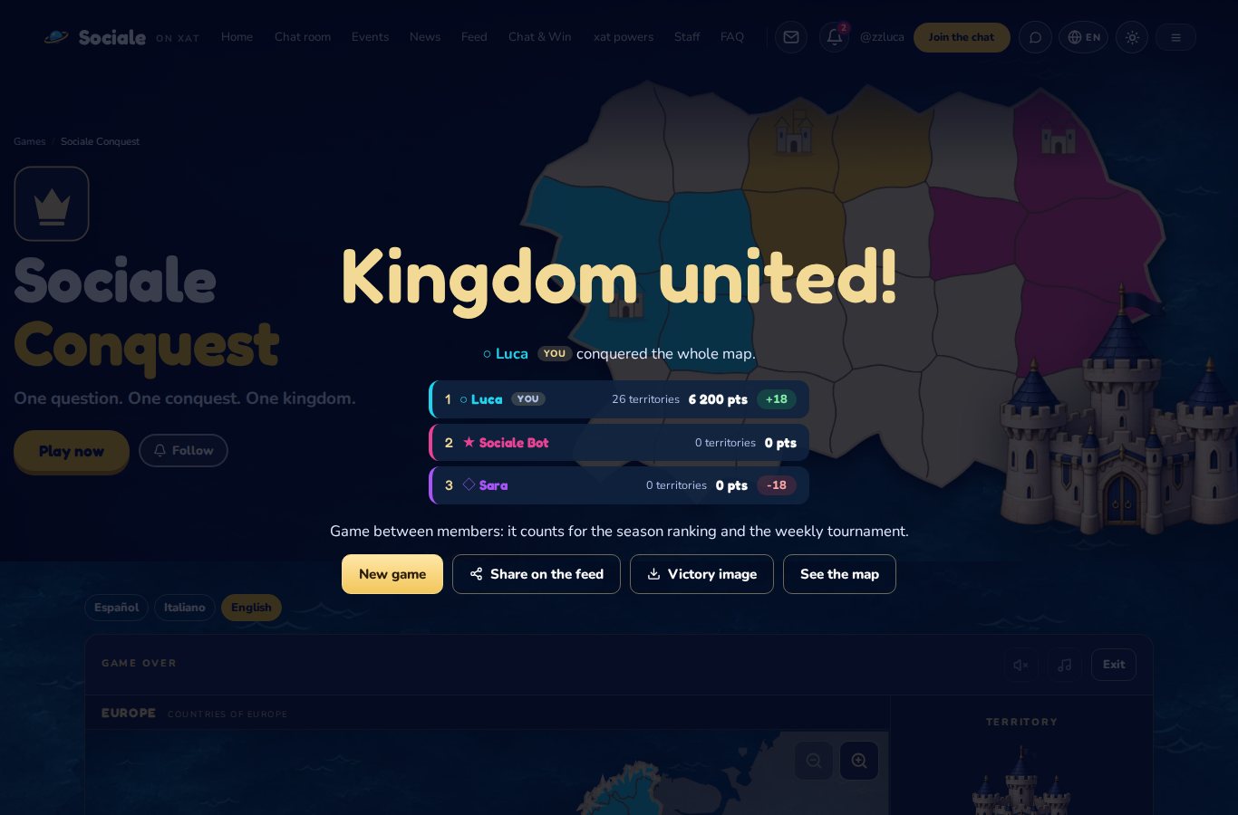 Kingdom united: the final ranking of the game