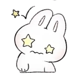 Starstruck bunny sticker