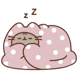 pusheen dormidito sticker
