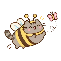 pusheen abejita! sticker