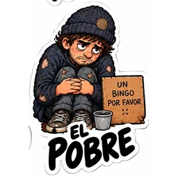 Pobre sticker