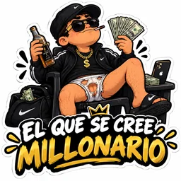 Se cree millonario sticker