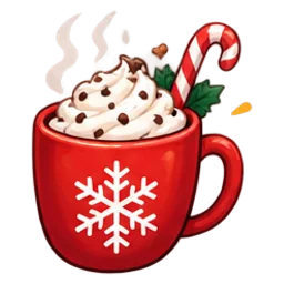 Hot chocolate sticker