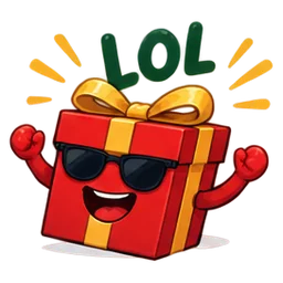 Gift box LOL sticker