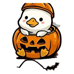 patito calabaza sticker