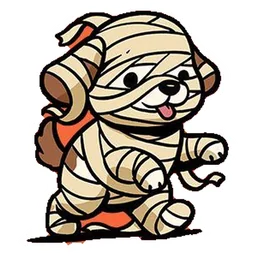 perrito momia sticker