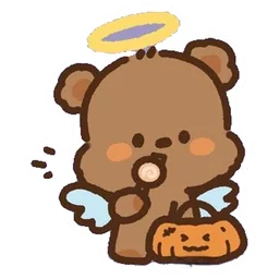 osito angelito sticker
