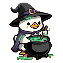 patito bruja sticker