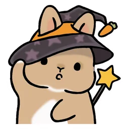 conejito brujo sticker