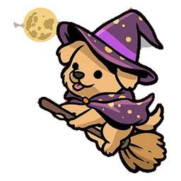 perrito bruja sticker
