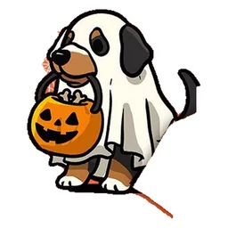 perrito fantasma sticker