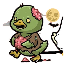 patito zombie sticker
