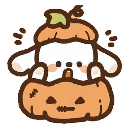perrito en calabaza sticker