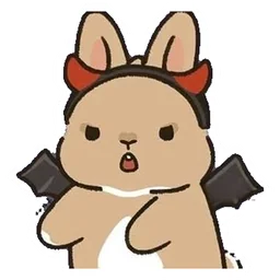 conejito diablito sticker