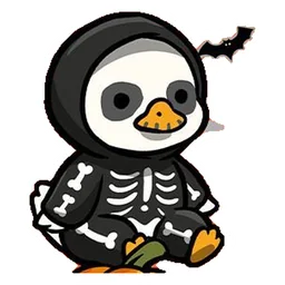 patito esqueleto sticker