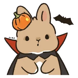conejito vampiro sticker