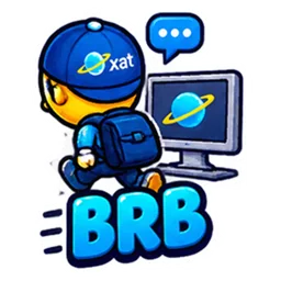 Be right back sticker
