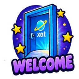 Welcome door sticker