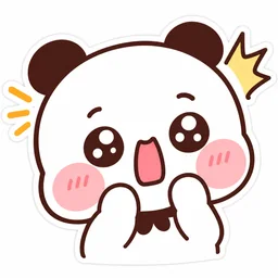 Bubu surprised sticker