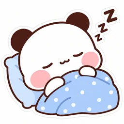 Bubu sleeping sticker