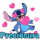 Stitch in love sticker