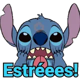 Stitch stressed sticker