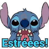 Stitch stressed sticker