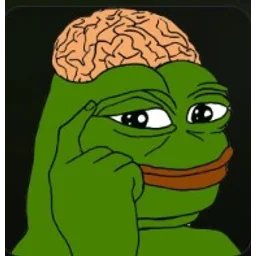Pepe big brain sticker