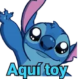 Stitch is here sticker
