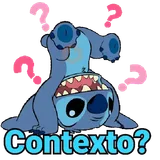 Stitch asking context sticker