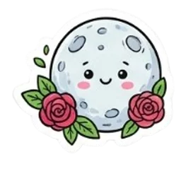 Planeta floral sticker