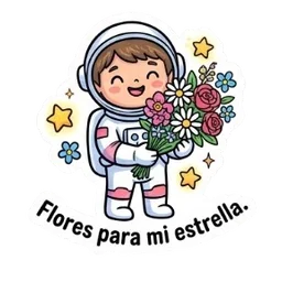 Flores para mi estella sticker