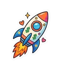 Cohete sticker