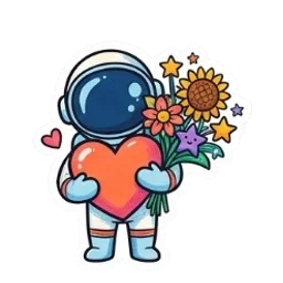 Astro amor sticker