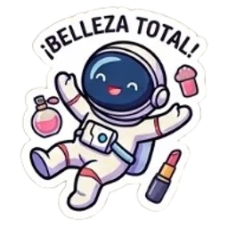 Belleza total sticker