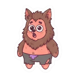 Auuu! sticker