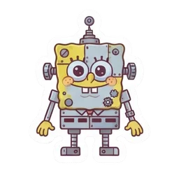 Bob robot sticker