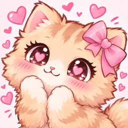 cat female inlove sticker