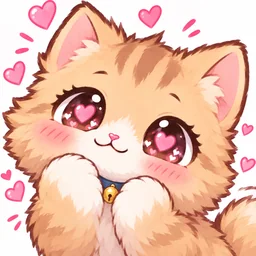 cat male inlove sticker