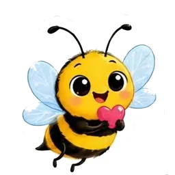 Bee sending love sticker