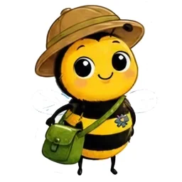 Explorer bee sticker