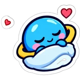 Cozy nap sticker