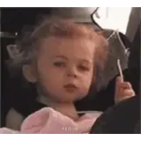 Annoyed girl sticker