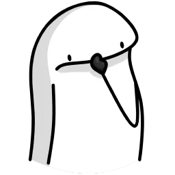 Worried pensive sticker
