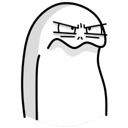 Angry glare sticker