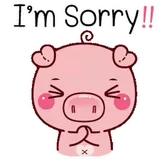 I'm sorry sticker