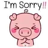 I'm sorry sticker