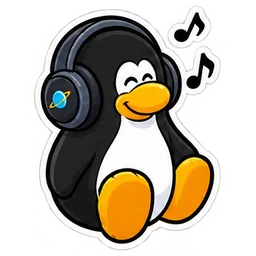 Penguindj sticker