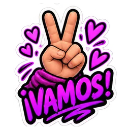 Peace let's go sticker