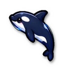 Orca jumping sticker